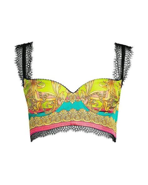 versace crop top sweater|versace bralette top.